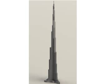 Burj Khalifa STL file (75cm/2.5ft)