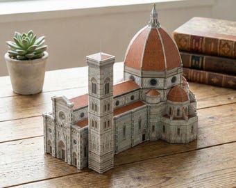 Papercraft DIY Florence Cathedral: Architectural Digital Pattern - Create Your Own Iconic Landmark