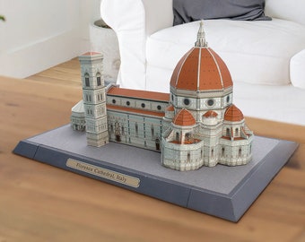 Papercraft DIY Florence Cathedral: Architectural Digital Pattern - Create Your Own Iconic Landmark
