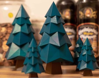 Paper Christmas Tree Papercraft Decoration 3D Template