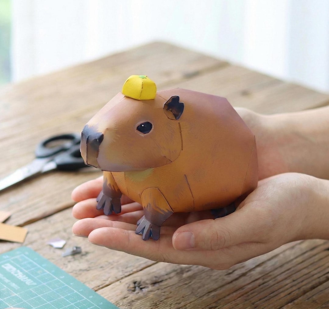 ペーパークラフト カピバラ テンプレート - 印刷可能な PDF - Etsy 日本
