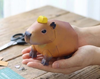 Papercraft Capybara Template - Printable PDF