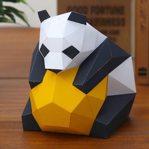 Papercraft Panda: DIY Animal Digital Pattern - Create Your Own Cute Companion