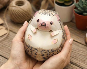 3D Papercraft Hedgehog Template – DIY Printable Model (Digital Download)