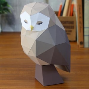 Papercraft Owl Paper 3D Template