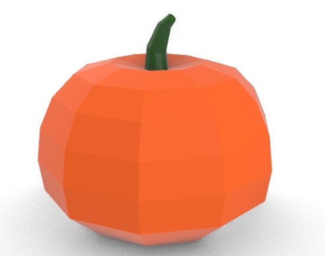 Papercraft Pumpkin Paper 3D Template - Etsy