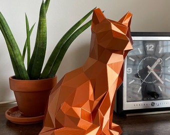 Papercraft Fox Papier 3D-Vorlage