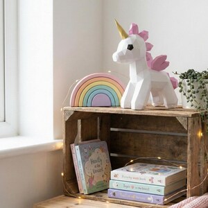 Paper Unicorn Papercraft 3D Template image 4