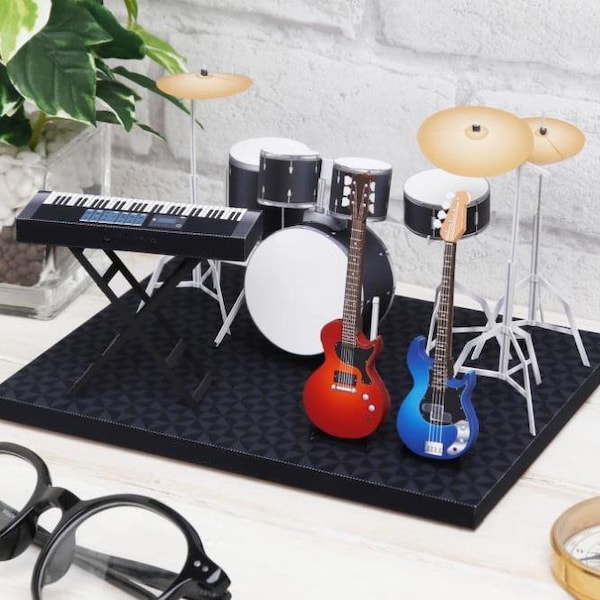 Papercraft Mini Rock Band: DIY Musician Set Digital Pattern - Create Your Own Musical Masterpieces