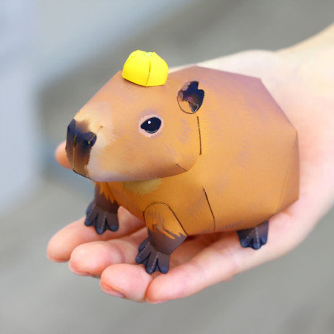 Papercraft Capybara Template Printable PDF Etsy Papercraft Capybara Template Printable PDF Etsy