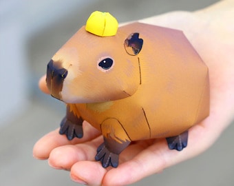 Papercraft Capybara Template - Printable PDF