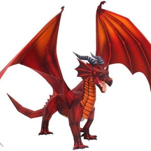 Papercraft Draak 3D-sjabloon