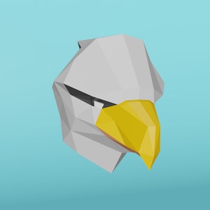 Paper Eagle Bird Mask Papercraft 3D Template