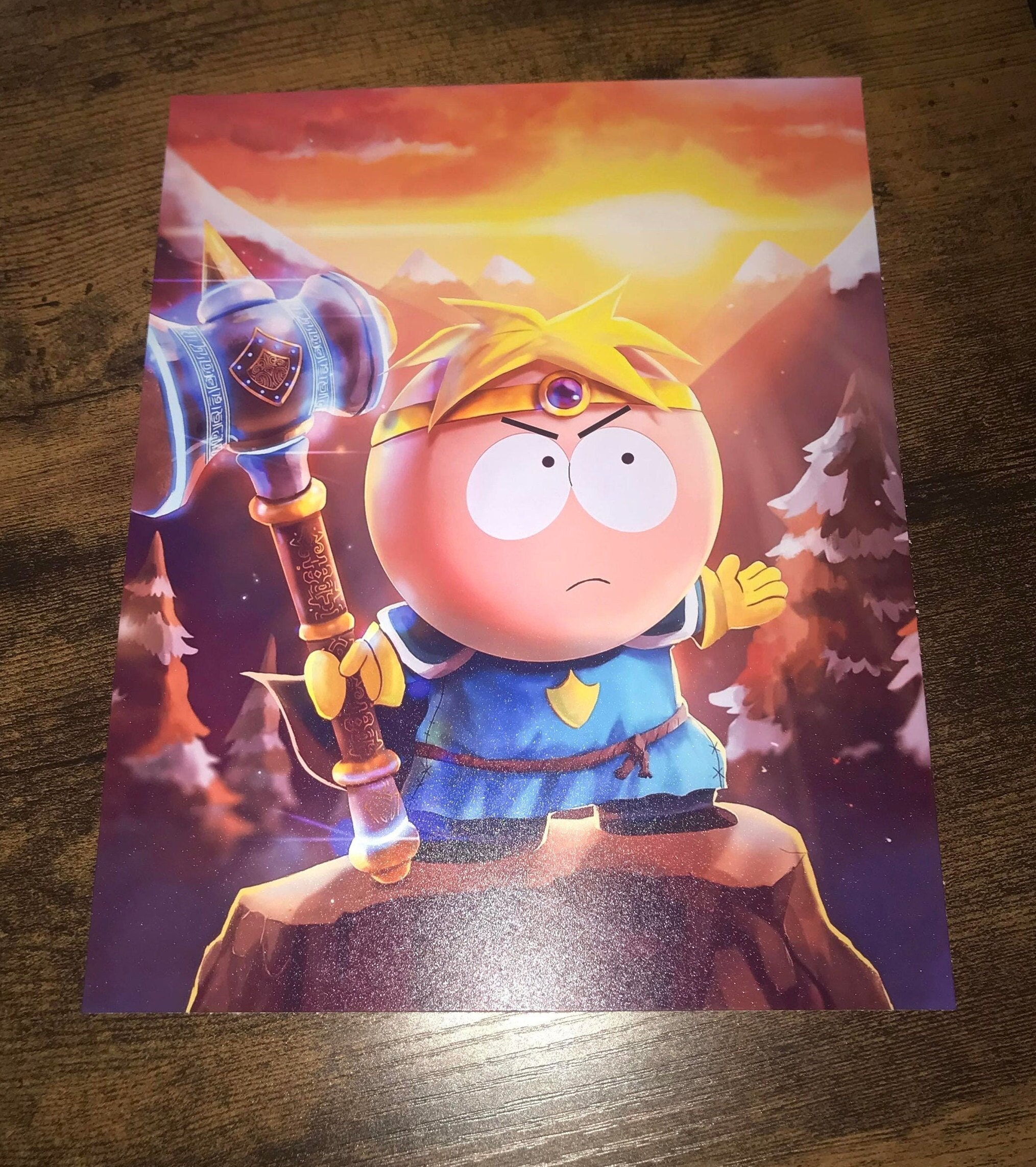 South Park Paladin Butters 10x8 Poster Print Deluxe Etsy Australia