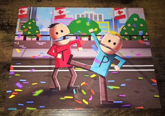 South Park Terrence & Phillip 10x8 Poster Print Deluxe Satin ...