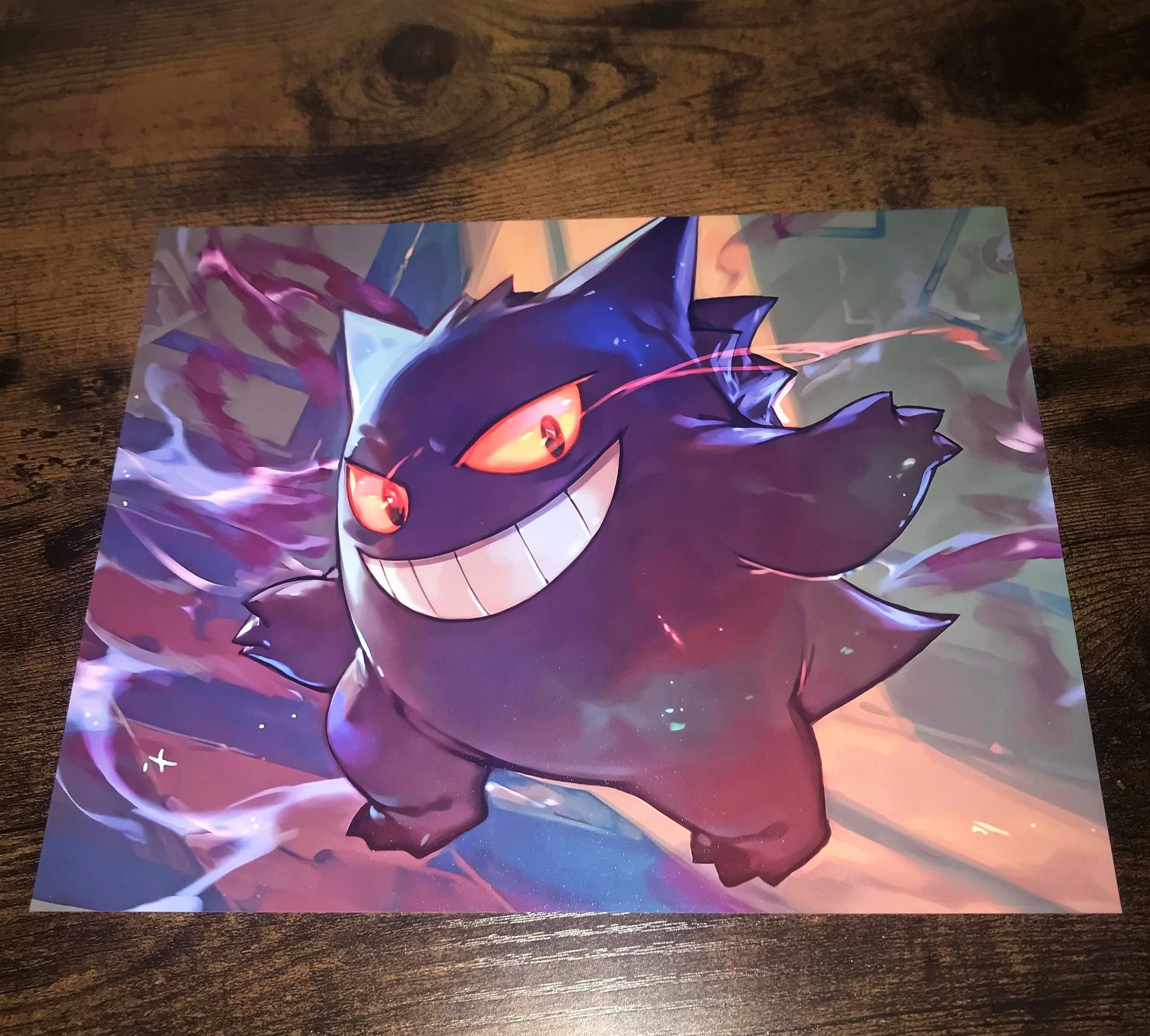 Mega gengar shiny ✨  Gengar pokemon, Pokemon painting, Pokemon art