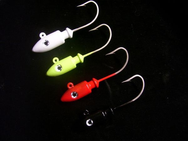 Red Head White Lure 