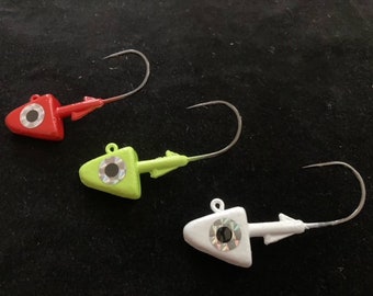 1 Oz Fishing Jig Heads 5 Pack - Etsy