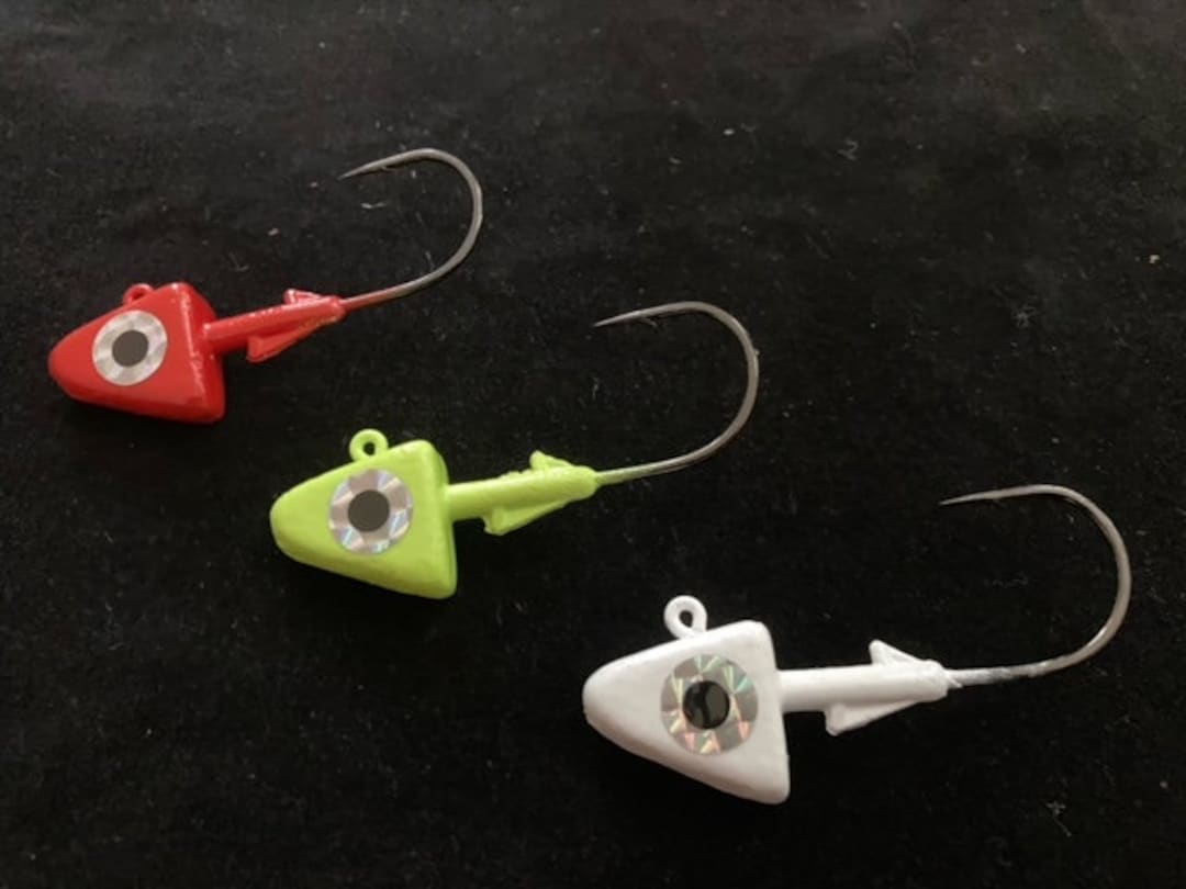 50 Pack 1/64 1/32 1/10 1/16 1/8 1/6 oz Lead Jig Heads Fishing