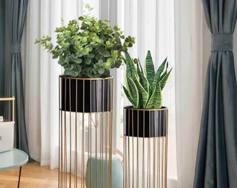 ALTE Collection Black & Gold Planters