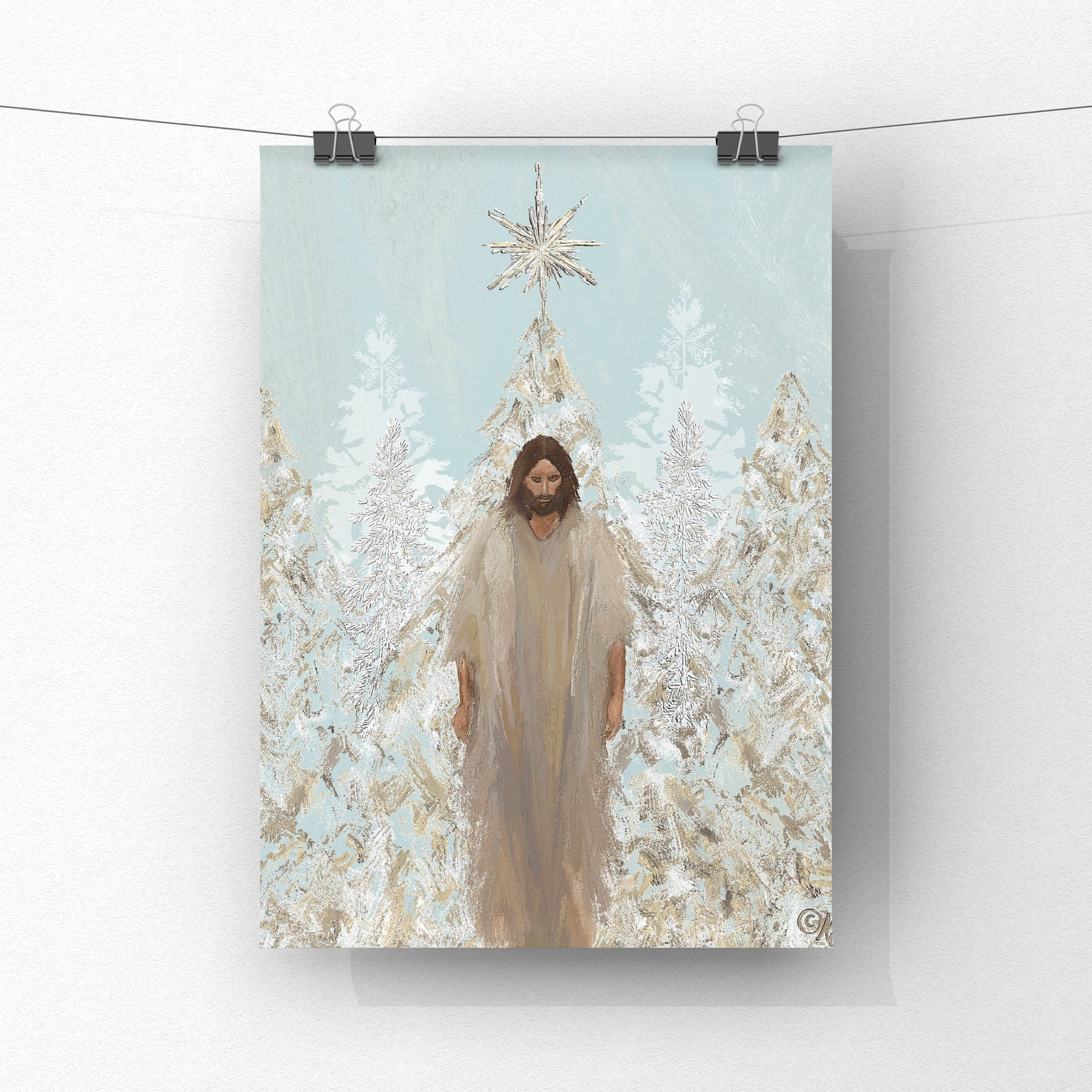 Jesus Christ Fine Art Instant Download Original Artwork christ is King Etsy