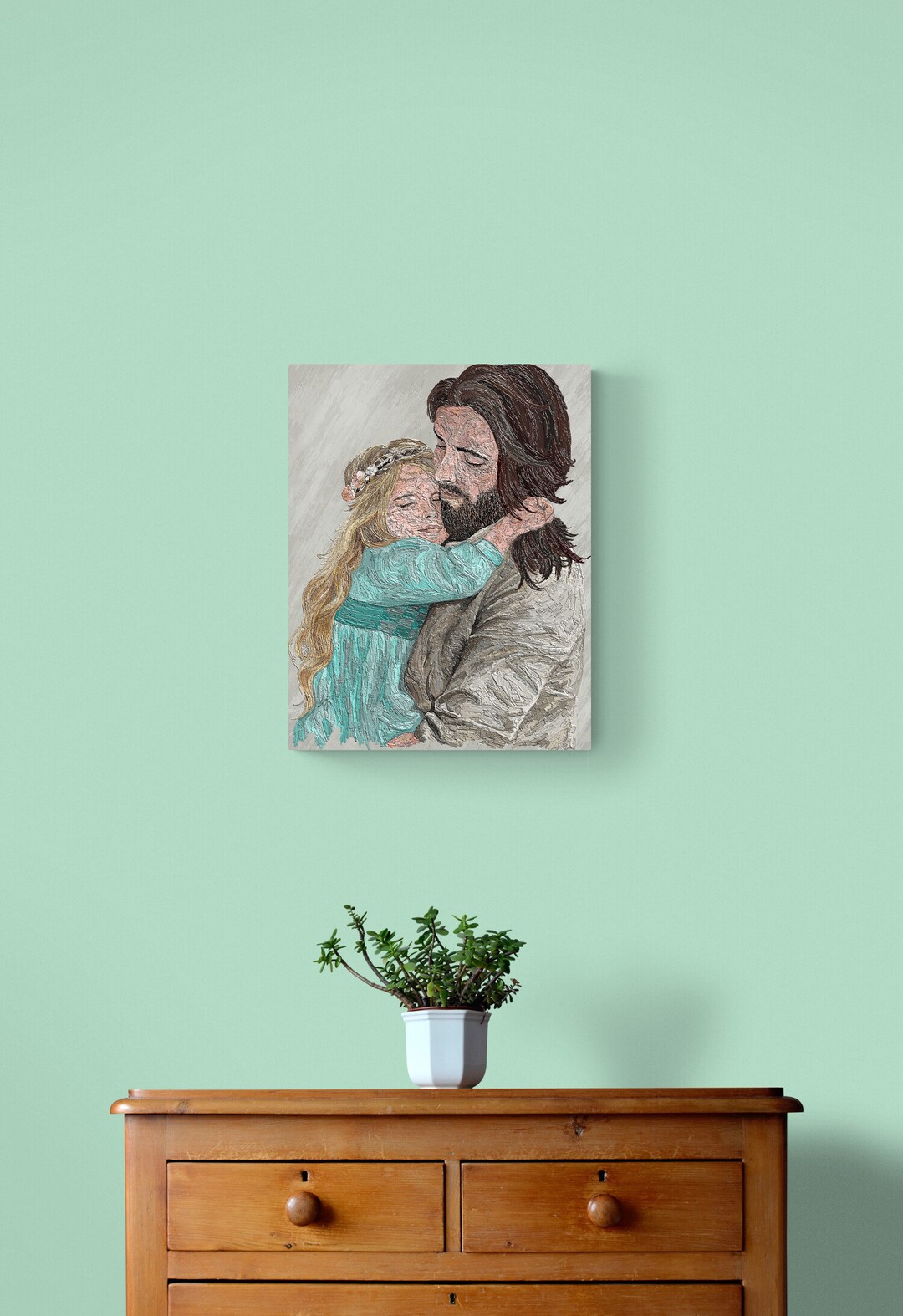 Jesus Christ Fine Art - Canvas Print - Original Artwork - “cherished ...