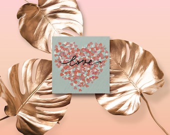 Valentinstag Fine Art - Leinwanddruck - Original Kunstwerk - “Valentine Heart”