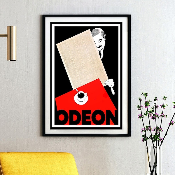 Cafe Odeon, Zurich Vintage Food&Drink Poster | Canvas Print | Gift Poster | Wall Decor | Print Buy 3 Pay For 2 | Express Shipping