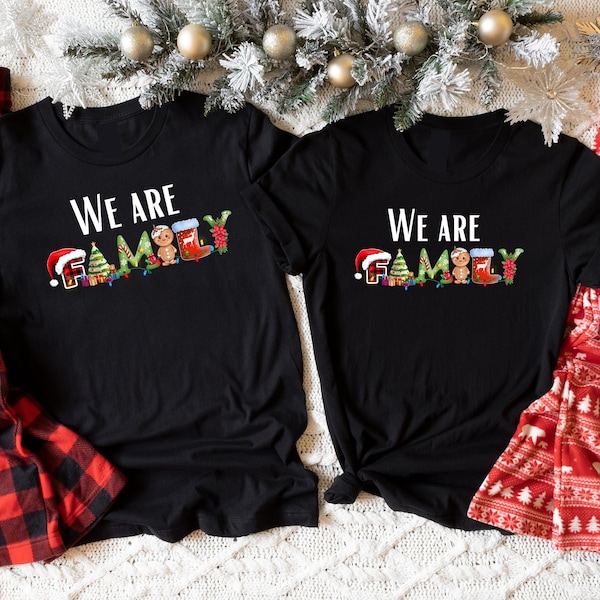 We are Family | Christmas Family T-shirts