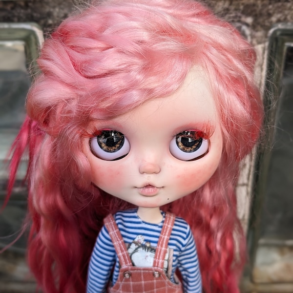 Amber - Aangepaste Blythe Doll - OOAK - Mohair hoofdhuid