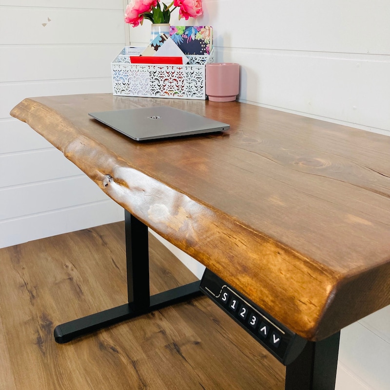 Live Edge Desk - Etsy