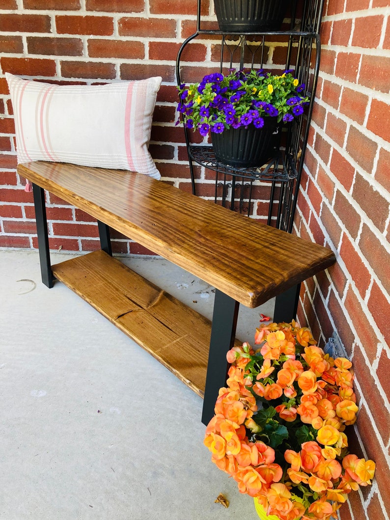 Entryway Bench with Shoe Rack, Shoe Rack, Entryway organizer, Shoe Organizer, Shoe storage, Patio Furniture, Outdoor Bench image 9