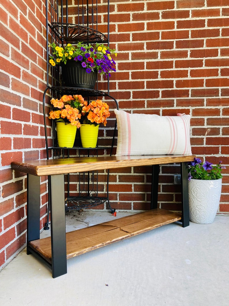 Entryway Bench with Shoe Rack, Shoe Rack, Entryway organizer, Shoe Organizer, Shoe storage, Patio Furniture, Outdoor Bench image 1