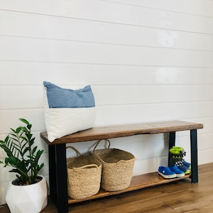 Entryway Bench with Shoe Rack, Shoe Rack, Entryway organizer, Shoe Organizer, Shoe storage, Patio Furniture, Outdoor Bench image 6