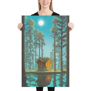 Quiet Home In the Forest Premium Luster Paper Poster | Abstract Wall Art | Tons of Size Options!