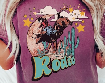 Western Rodeo Comfort Colors Shirt, Vintage Rodeo Shirt, Retro Western Graphic Tee, Trendy Country T-Shirt, Cowboy T Shirt, Cowgirl TShirt