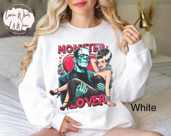 Vintage Halloween Sweatshirt Horror Movie Shirt Monster Lover Shirt Bride Of Frank Shirt Retro Scary Movie Shirt Oversized Halloween Shirt