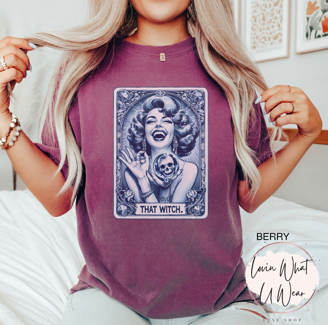 Comfort Colors Funny Halloween Shirt Vintage Witch T-shirt That Witch ...