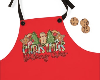 Tablier de pâtissier de Noël, tablier de Noël, tabliers assortis, tablier de cuisine familial, tablier de vacances, tablier de biscuits de Noël, cadeau de Noël,
