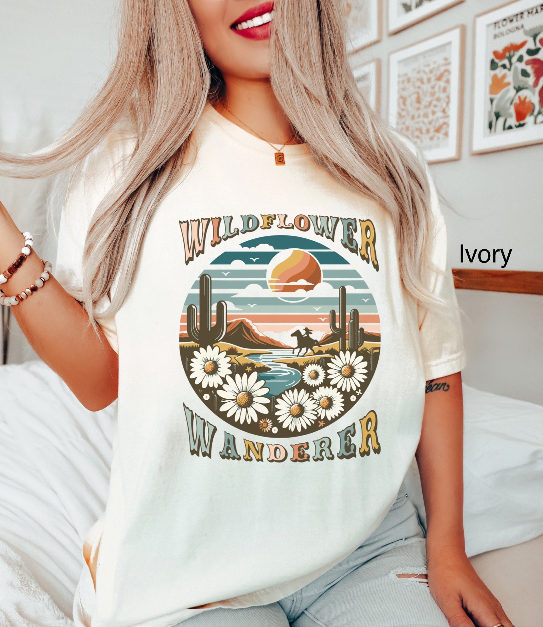 Comfort Colors Retro Wildflower Shirt Wildflower Wanderer T-shirt ...