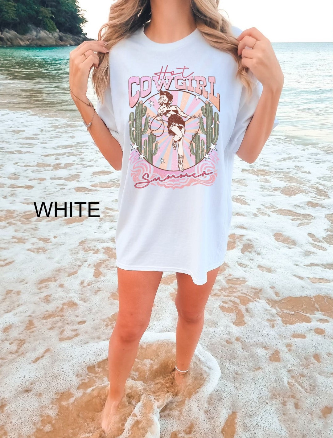 Cowgirl Summer Muscle Tee main image 0