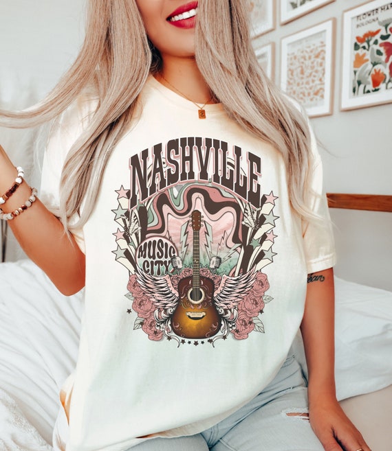 Vintage Nashville Tennessee Music City T-Shirt Vintage Nashville Tennessee Music City T-Shirt