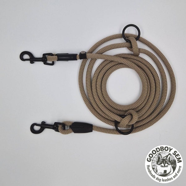 Adjustable Hands Free Dog Leash Rope Small Dogs Tan