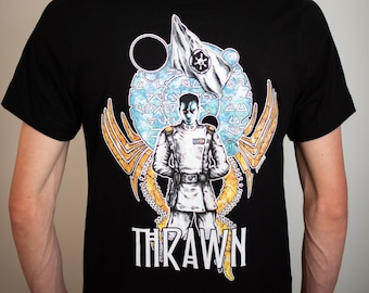 Camiseta del Gran Almirante Thrawn / Rebelde / Imperio / Chiss / Fuerza / Coleccionable / Camiseta gráfica / Galaxia / Imperial / Accesorio / Cultura pop