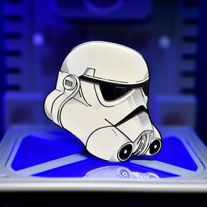 Stormtrooper Enamel Pin | Rebellion | Imperial | Galactic Empire | Force | Collectible | Lapel | Galaxy | Helmet | Accessory | Pop Culture