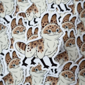 Murley Loth Cat Sticker | Rebel | Rebellion | Force | Collectible | Stickers | Galaxy | Creature | Kitty | Space | Pop Culture