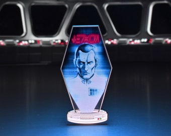Grand Admiral Thrawn Holo Enamel Pin | Rebel | Empire | Chiss | Force | Collectible | Lapel | Galaxy | Imperial | Accessory | Pop Culture