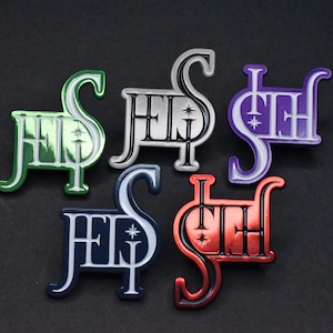 Duality Ambigram Enamel Pin