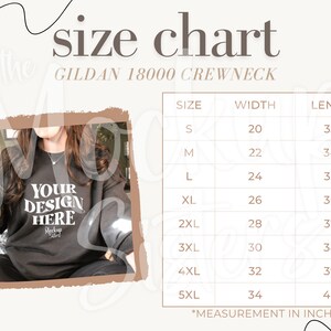 Gildan 18000 Size Chart Gildan Size Chart Gildan 18000 Mockup Gildan Mockup Gildan Mockups Model Sweatshirt Size Chart Gildan Sizing Chart