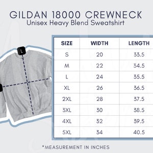 Gildan 18000 Size Chart Unisex Gildan 18000 Mockup Gildan Size Guide Size Chart Mockup Gildan Sizing Chart 18000 Size Chart For Gildan 18000